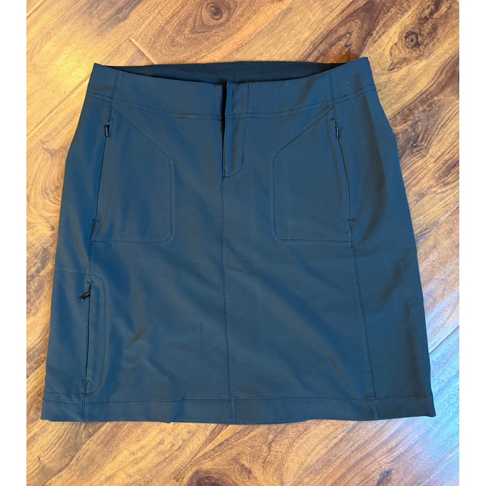 REI Athletic Skirt Spandex Polyester Mix Dark Grey Women 4 Hiking Golf Active